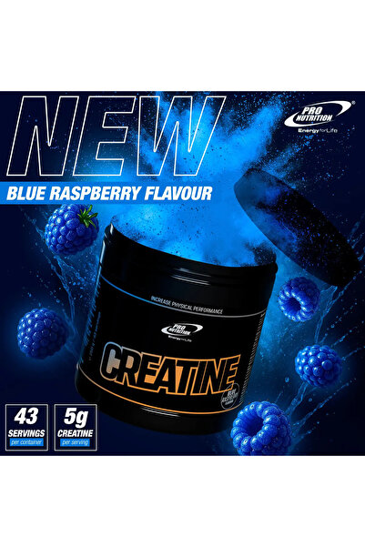 Pro Nutrition Creatine Monohydrate, Blue Raspberry, 250g