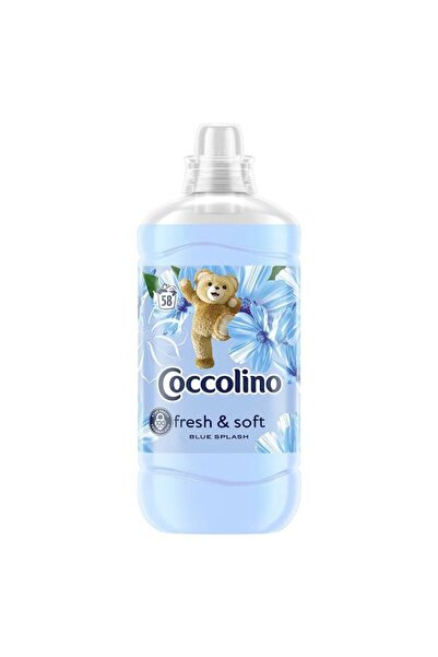 Coccolino Blue Splash fabric softener, 1.45 l, soft and velvety clothes, 58 washes