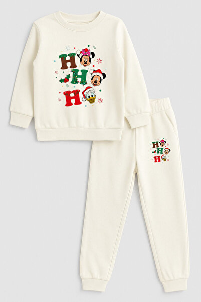 MODA Μίκυ Μάους Χριστουγεννιάτικο Σετ Παιδικής Φόρμας με Στάμπα Άγιου Βασίλη,...