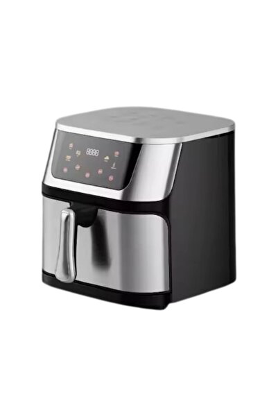 Boxely Friteuză cu aer cald 2400W, 10L, 0–200°C, cronometru 60min, afișaj digital, negru și argintiu