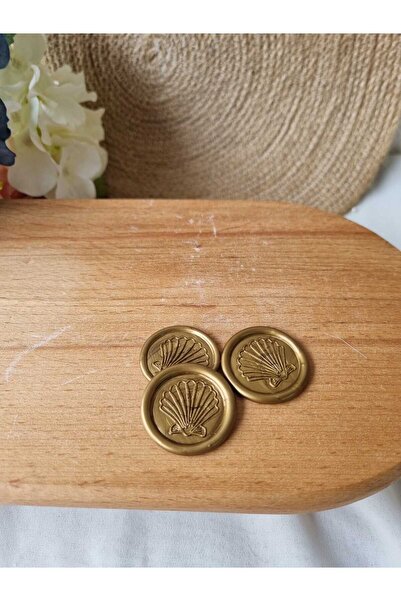 cev den store شمعة ختم جاهزة 50 قطعة، ختم ذهبي اللون