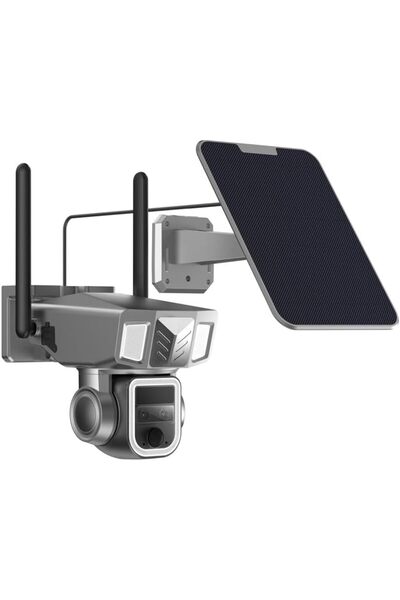 Generic CRONY Y7B 4G-4K-8MP Solar Dual-lens Continuous Zoom Camera