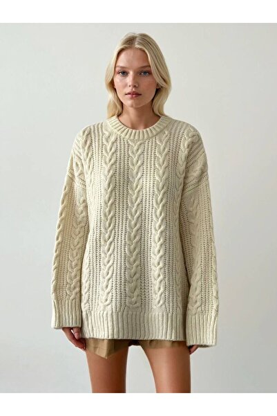 OYERGA MODA Γυναικείο πουλόβερ με σχέδιο Σελανίκη oversized