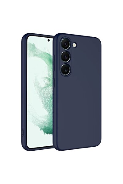 PlanetPhone Husa pentru Samsung S23 Plus, Albastru Bleumarin, silicon si catifea la interior, protectie camera