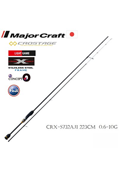 MAJOR CRAFT MC New Crostage CRX-S732AJI LRF Kamış Solid Uç 223cm 0.6-10g