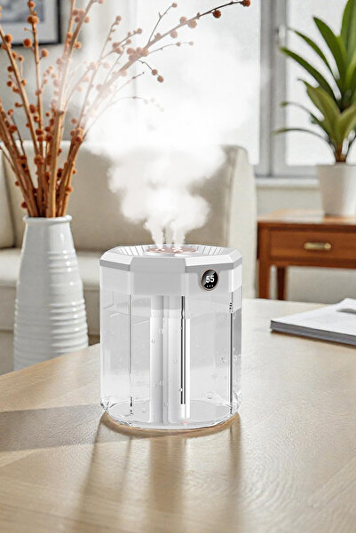 EXENAR Dijital Ekranlı Ultrasonik Hava Nemlendirici Aroma Difüzörü Sessiz Buh...