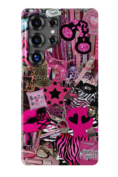 lelia حافظة هاتف شفافة متوافقة مع هاتف سامسونج جالاكسي S23 الترا مطبوع |   ال...