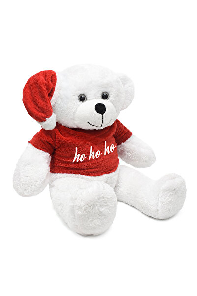 Özgüner Oyuncak 70 cm Christmas Plush Bear – Ho Ho Ho Plush Toy with Hat