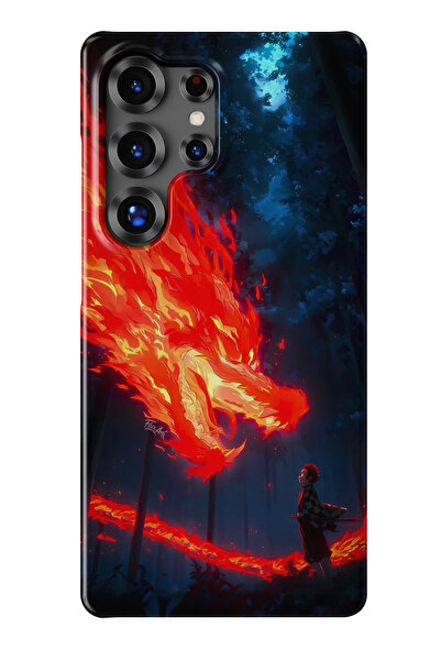 lelia حافظة هاتف شفافة متوافقة مع هاتف سامسونج جالاكسي S24 الترا مطبوع |   ال...