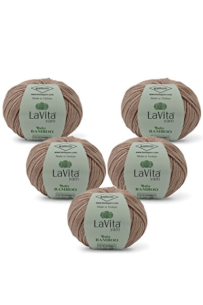 LaVita Yarn Fir de tricotat manual Baby Bamboo 50% Bambus 50% Acrilic 250gr 5...