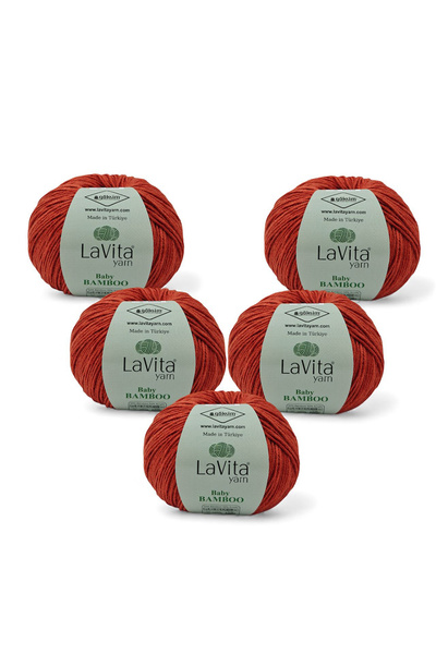 LaVita Yarn Fir de tricotat manual Baby Bamboo 50% Bambus 50% Acrilic 250gr 5...