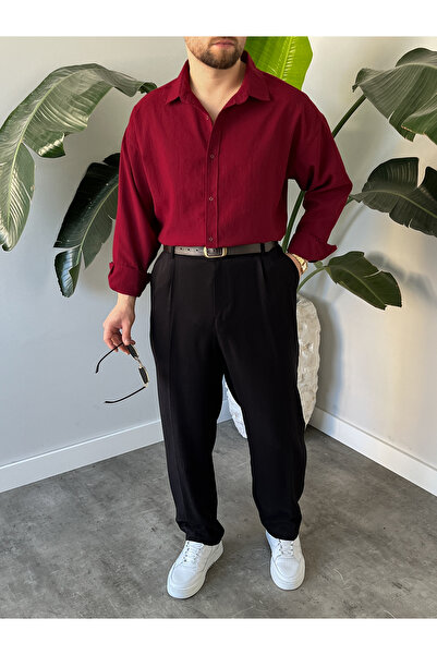 HAWKKİNG Men's Oversize Modal Shirt