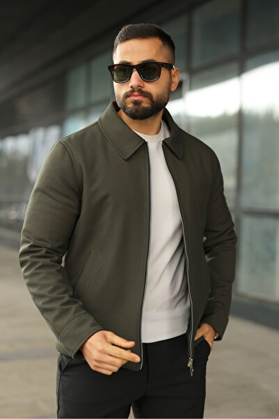 BASEL.CO Slim Fit Basic Double Zipper Lightweight Puffer Jacket