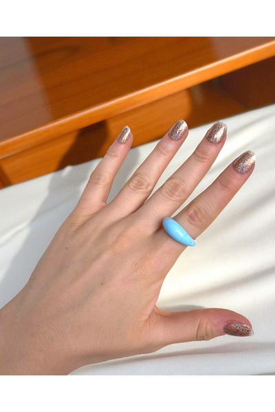 Butik Murano Camı Yüzük – El Yapımı Tasarım Kadın Yüzük