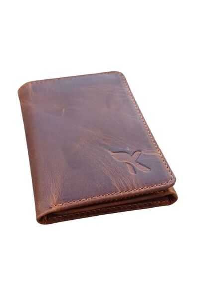 Deribond Genuine Leather Men's Wallet with Magnet Cover