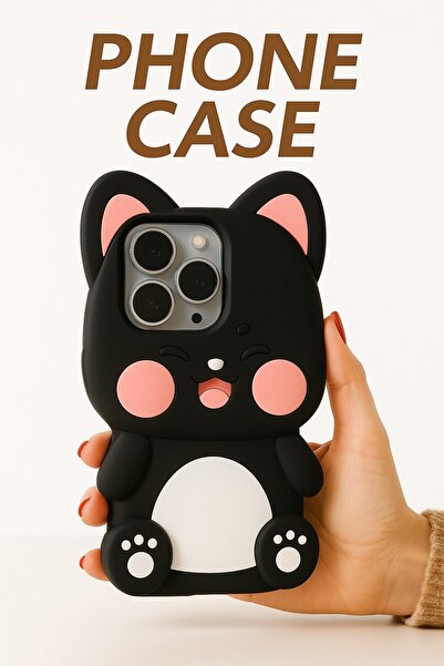 OSG iPhone 15 Pro Compatible 3D Cute Animal Character Shock-Absorbing Premium Non-Yellowing Phone Case