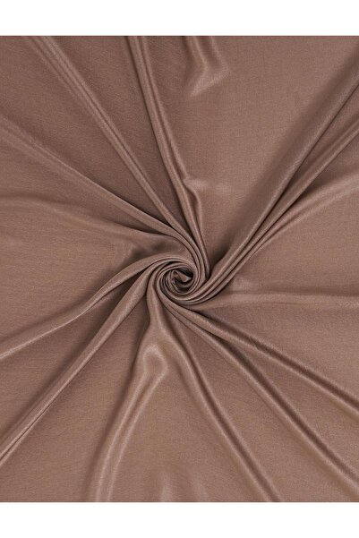Kayra Silvery Plain Scarf Brown
