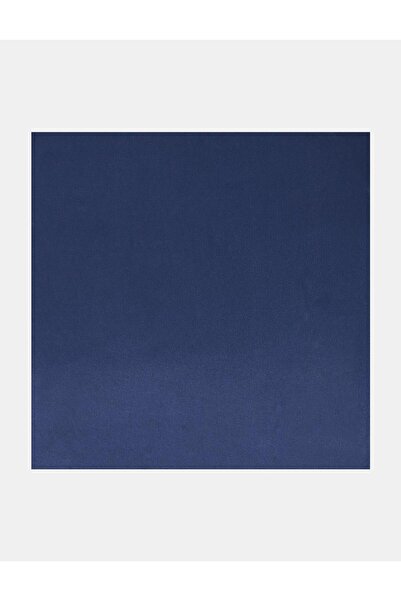 Kayra Silvery Plain Scarf Navy Blue