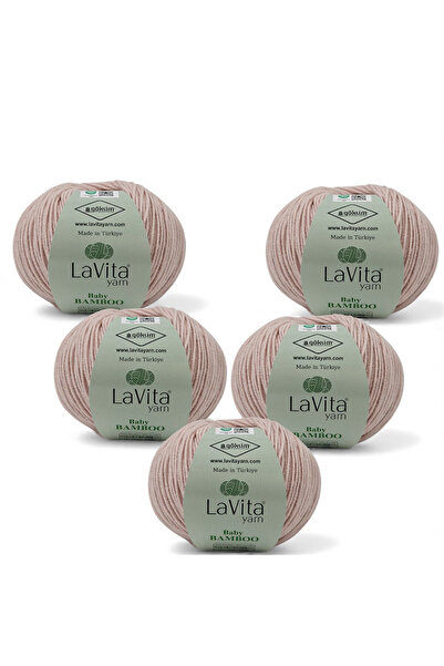LaVita Yarn Fir de tricotat manual Baby Bamboo 50% Bambus 50% Acrilic 250gr 5...