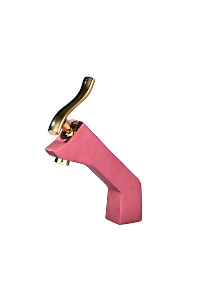 Trendy's Baterie lavoar, montare pe blat , rosu lucios TRENDY S