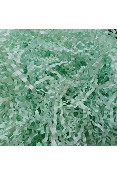 XAY Zigzag Kağıt Z Pelur Kırpık Kağıt Paket Dolgusu SU YEŞİLİ 100 gr - Kırpın...