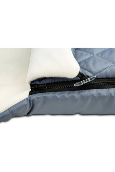 Sensillo Polar Graphite winter bag for stroller/sled, with zipper, waterproof quilted material,