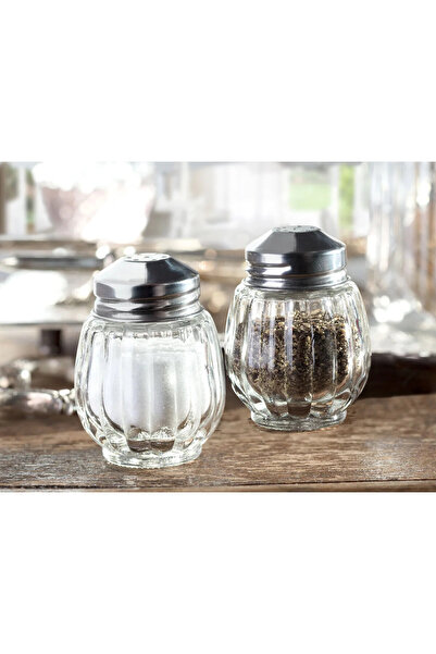 Madame Coco Tilda 2-Piece Salt and Spice Container - Transparent