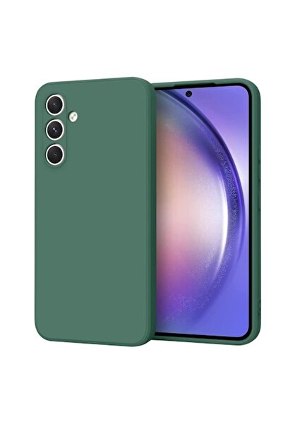 PlanetPhone Husă de protecție din silicon pentru Samsung Galaxy A55 — Verde î...