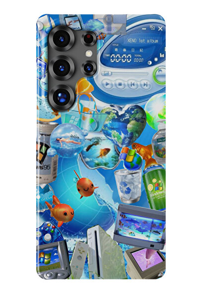 lelia حافظة هاتف شفافة متوافقة مع هاتف سامسونج جالاكسي S25 الترا مطبوع |   ال...