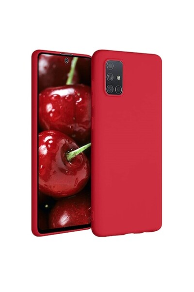 PlanetPhone Husa pentru Samsung A71, Visinie, subțire din silicon cu interior...