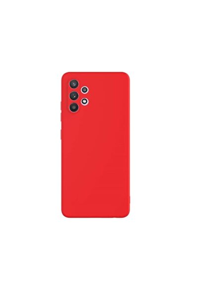 PlanetPhone Case for Samsung A32 4G, red, silicone and velvety interior, slim...