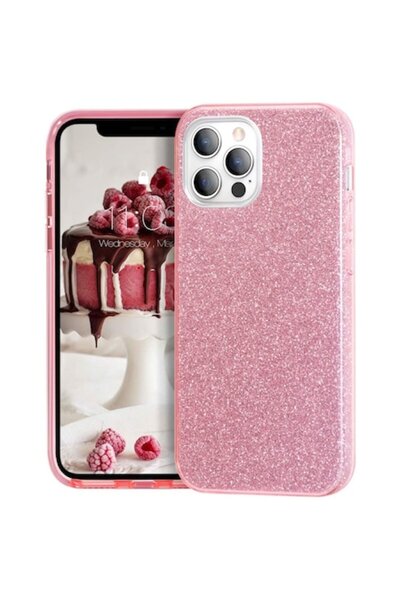 PlanetPhone Husa pentru iPhone 12 / 12 Pro ultra-subțire din silicon cu sclip...