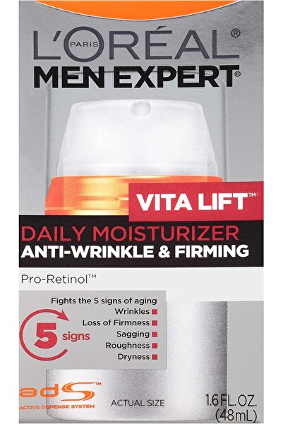 L'Oreal Paris L'Oreal Men Expert Vitalift Anti-Wrinkle & Firming Face Moisturizer with Pro-Retinol, 47 ml