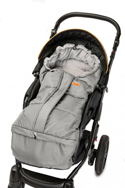 Sensillo 3 in 1 Polar Grey winter bag for stroller/sled/car seat with adjustable length 80-100