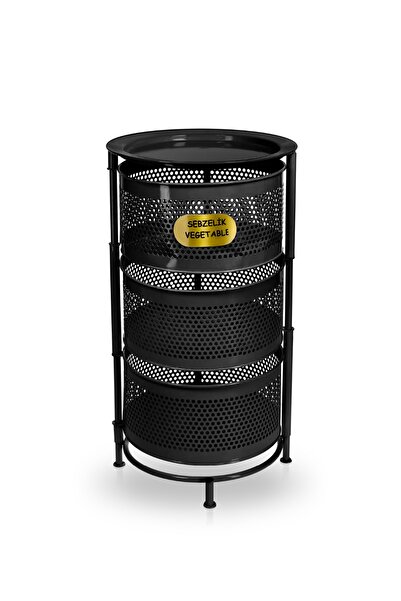 Elipa Home Concept Premium 3 Katlı Sebzelik Yana Açılır Bölmeli Patates Soğan...