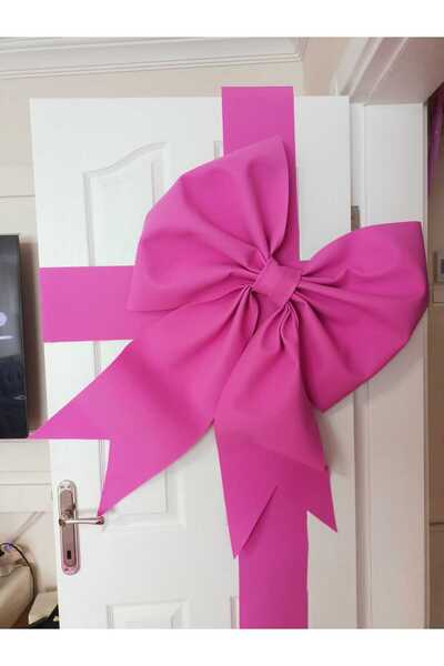 Rose bloome زخرفة باب عرض الأزياء على شكل فيونكة وشريط من إيفا العملاقة