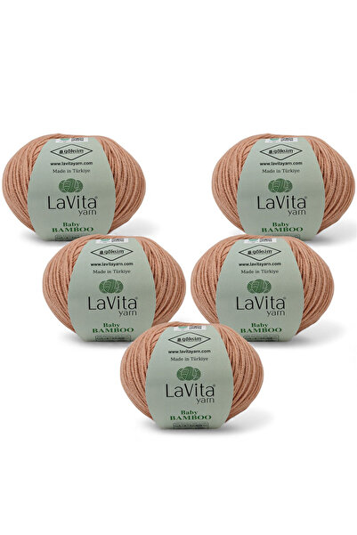 LaVita Yarn Fir de tricotat manual Baby Bamboo 50% Bambus 50% Acrilic 250gr 5...