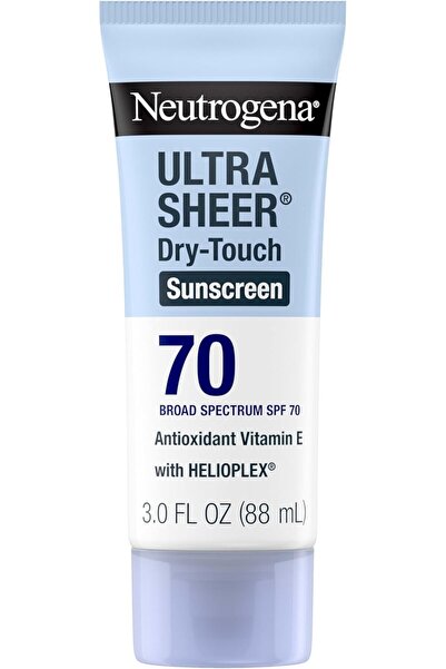 Neutrogena Ultra Sheer Dry-Touch Sunscreen Lotion, Broad Spectrum SPF 70, 3 Fl Oz