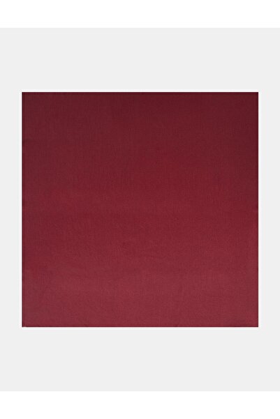 Kayra Silvery Plain Scarf Cherry