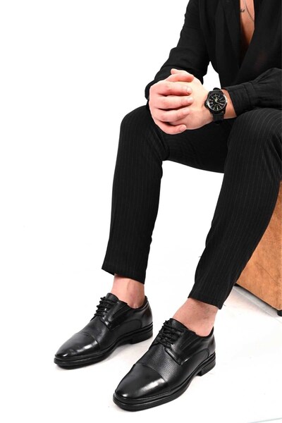 Bestello Lace-Up Rubber Sole Genuine Leather Comfort Shoes 333-1490 Men's Shoes