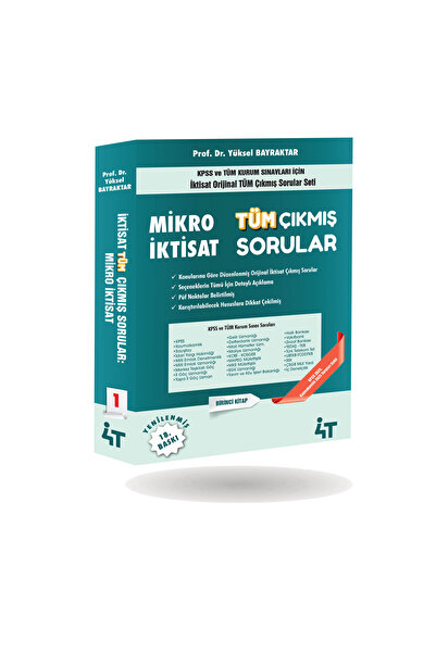 4T Yayınları Mikro İktisat Tüm Çıkmış Sorular
