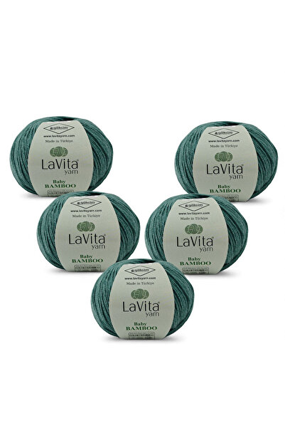 LaVita Yarn Fir de tricotat manual Baby Bamboo 50% Bambus 50% Acrilic 250gr 5...