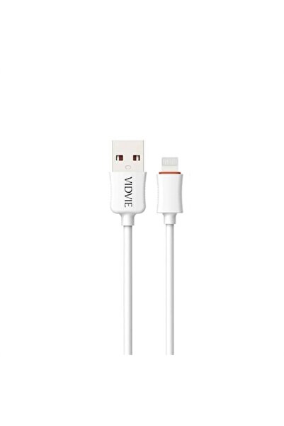 Vidvie iPhone cable, charging and syncing, Lightning plug, 1 m, white, 2.4A