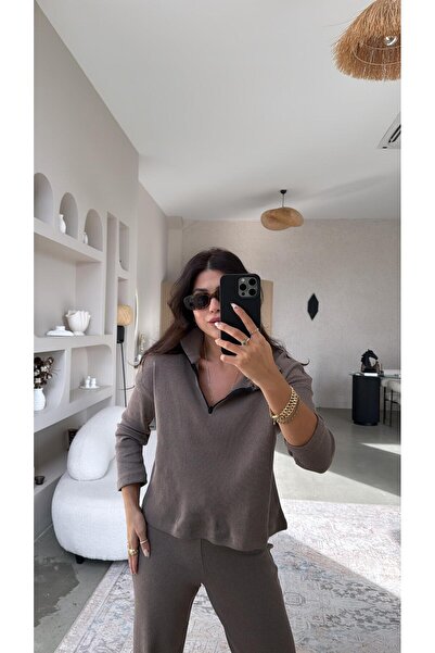 Buket Teke Mink Half Zipper Corded Fabric Basic Set