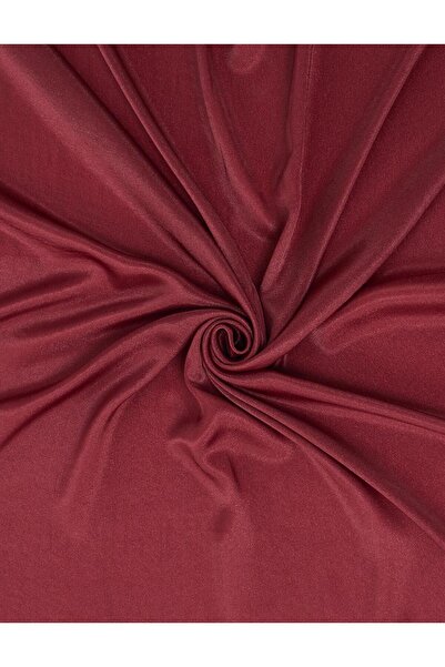 Kayra Silvery Plain Scarf Cherry