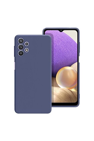 PlanetPhone Case for Samsung A32 4G, blue, thin silicone and velvet interior,...