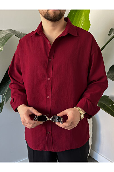 HAWKKİNG Men's Oversize Modal Shirt