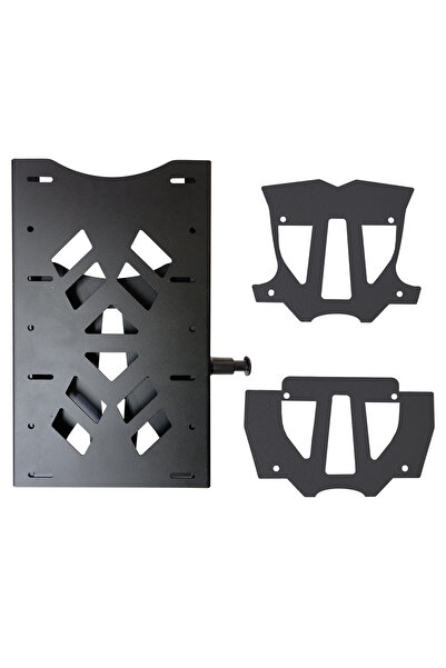 GP KOMPOZİT Yamaha NMAX 125 / 155 2021-2025 Uyumlu Pratik Tak-Çıkar Kızaklı Arka Çanta Demiri Siyah