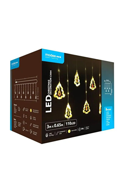 MODEE Ghirlandă luminoasă decorativă C 3004, 110 LED-uri, 2,7 W, 3 m x 0,65 m...