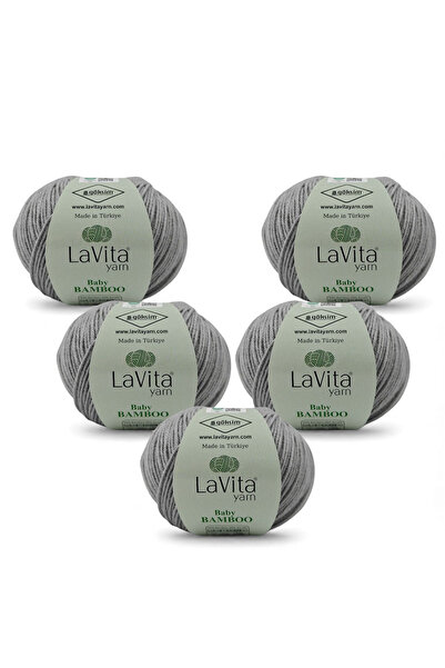 LaVita Yarn Fir de tricotat manual Baby Bamboo 50% Bambus 50% Acrilic 250gr 5...